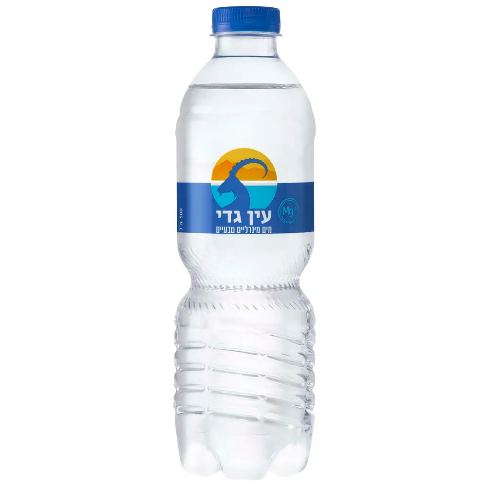 מים מינרליים עין גדי 500 מל פקק שטוח