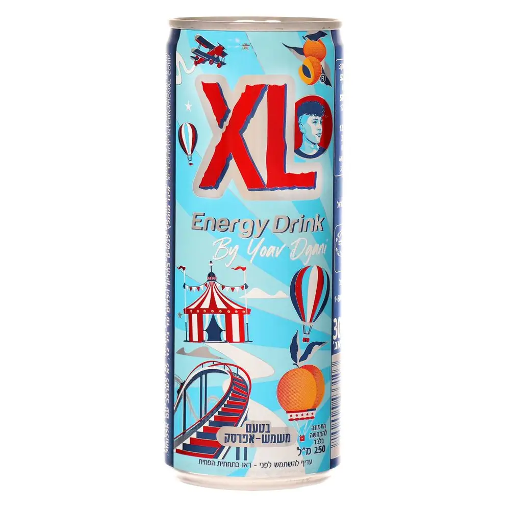 משקה אנרגיה XL טעם אפרסק