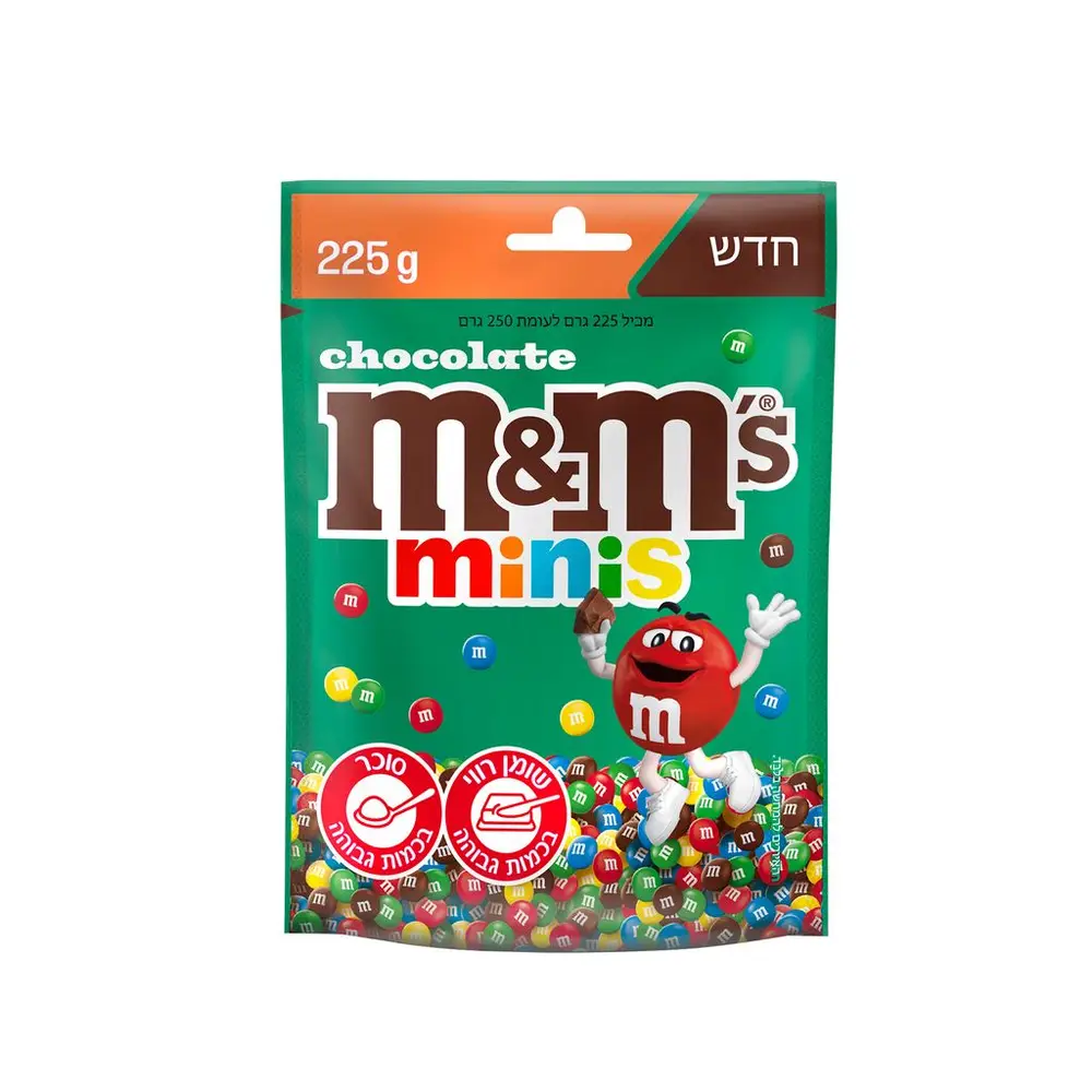 שקית מ&מ מיניס שוקולד 225 גר'