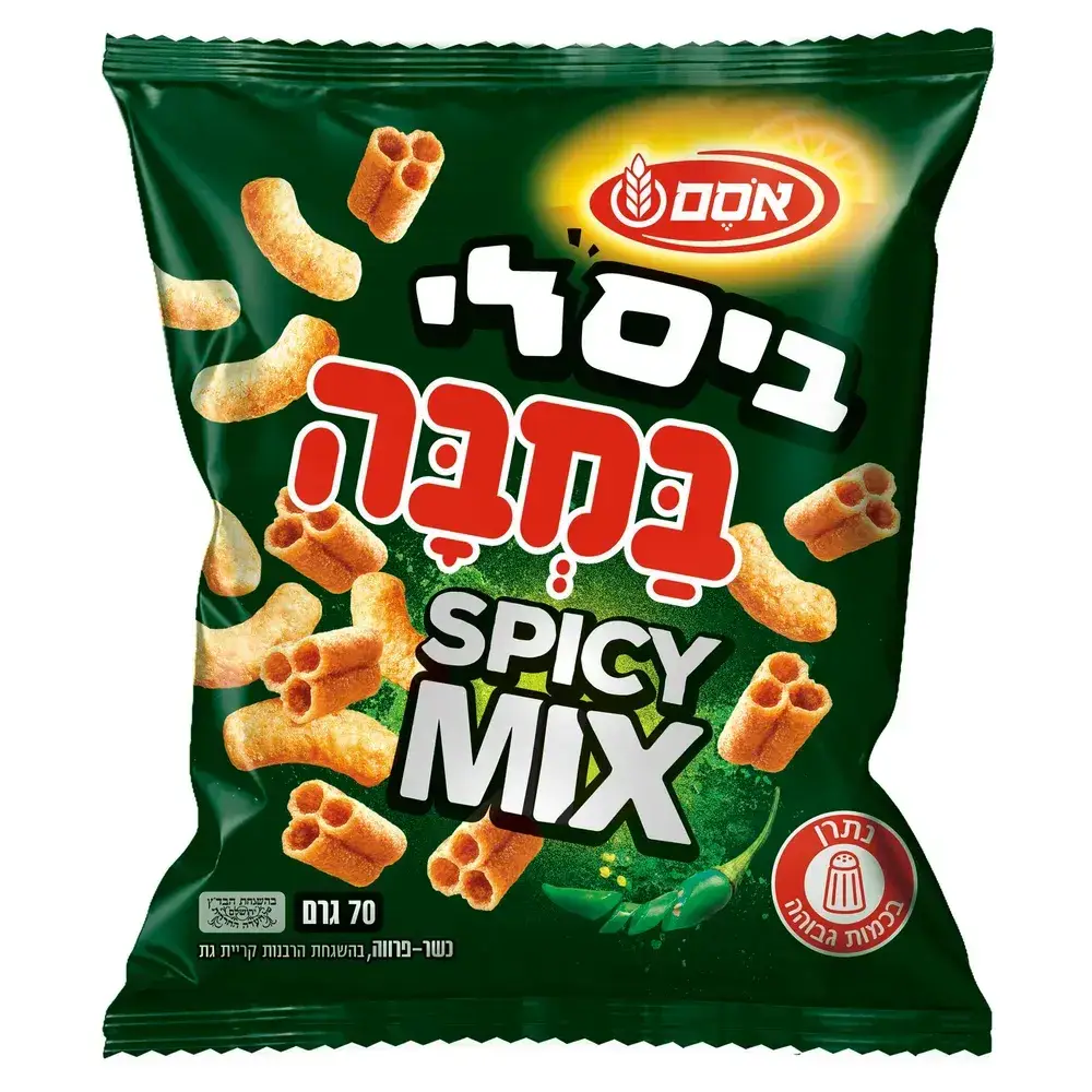 במבה ביסלי מיקס חריף 70*36 גר