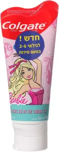 קולגייט משחת ילדים ברבי 2-6 75 מל