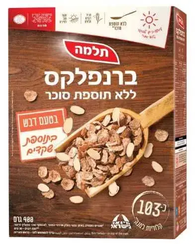 ברנפלקס שקדים ודבש