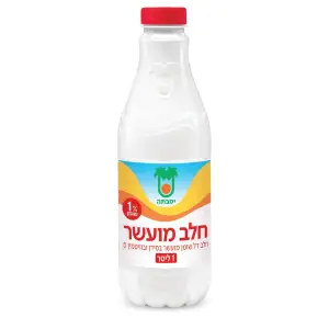 יטבתה חלב בבקבוק 1% מועשר 1ל