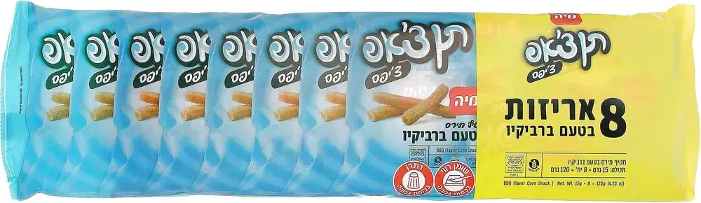 מארז תן צ'אפ צ'יפס ברביקיו 15 גרם