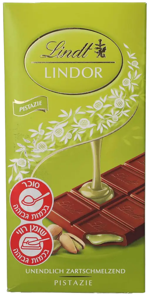 לינדור שוקולד פיסטש 100 גר