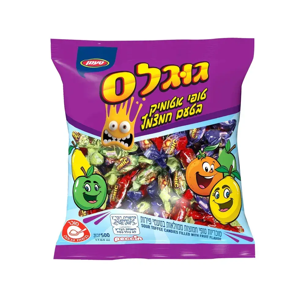 טופי ממולא בטעם פירות חמוצים