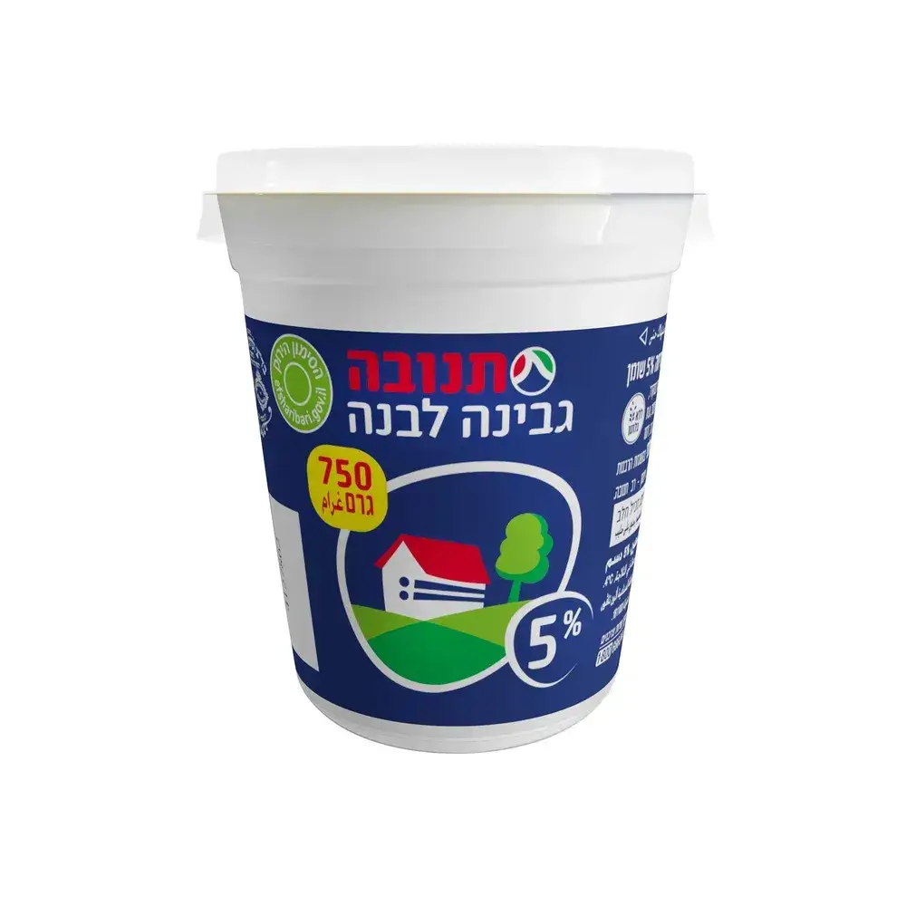 גבינה לבנה 5% תנובה 750 גר'