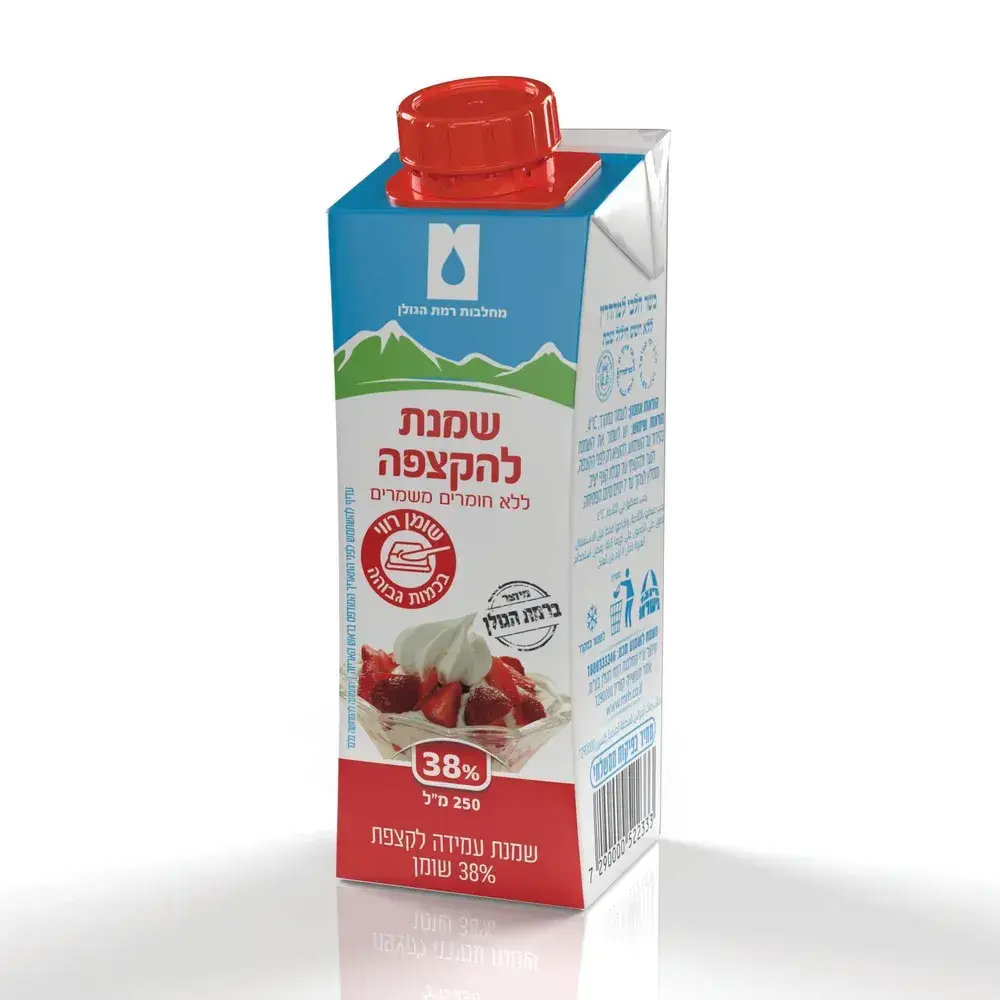 שמנת 38% בפיקוח