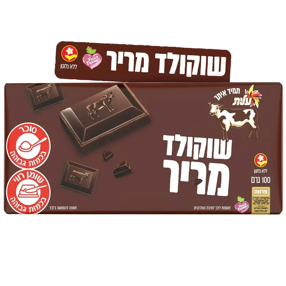 שוקולד פרה מריר 100ג'