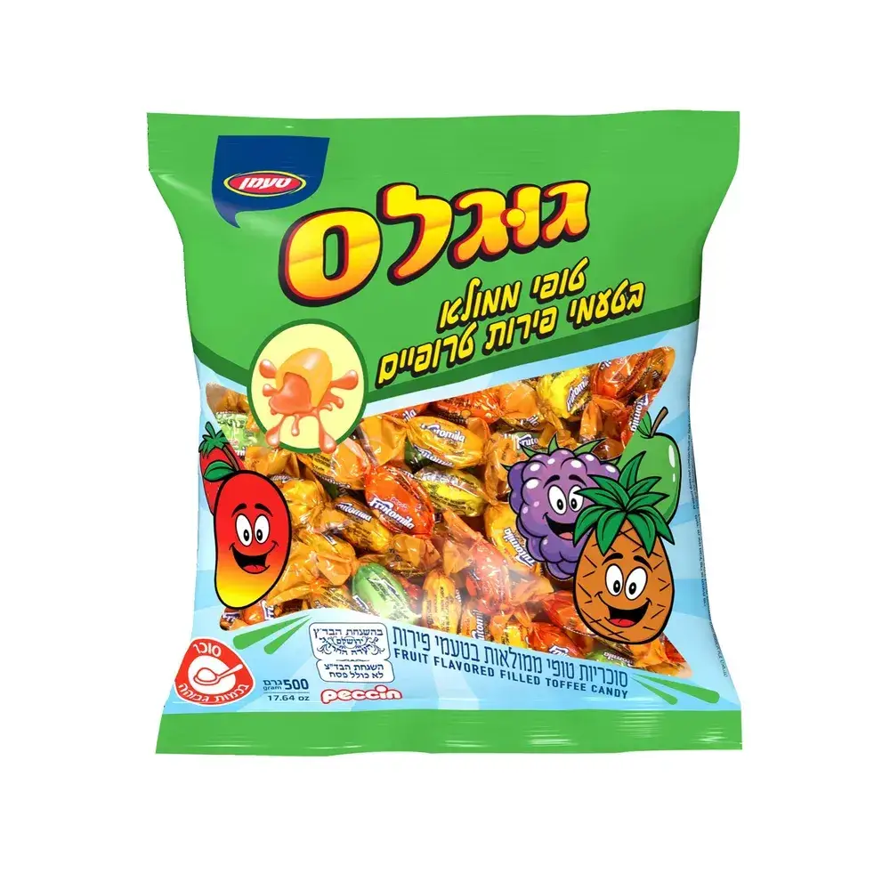 טופי ממולא בטעם פירות טרופים