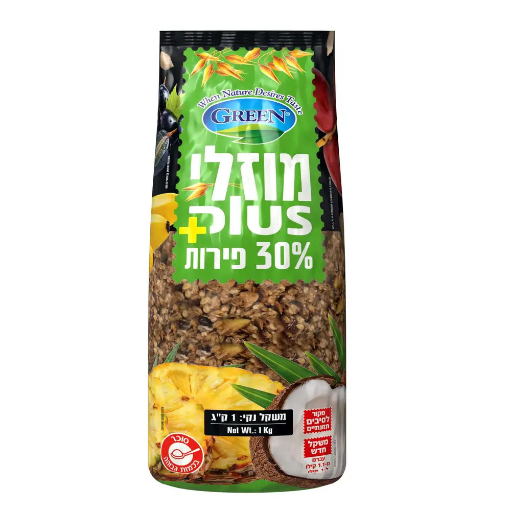 מוזלי קרנצ'י בתוספת 30% פירות 1