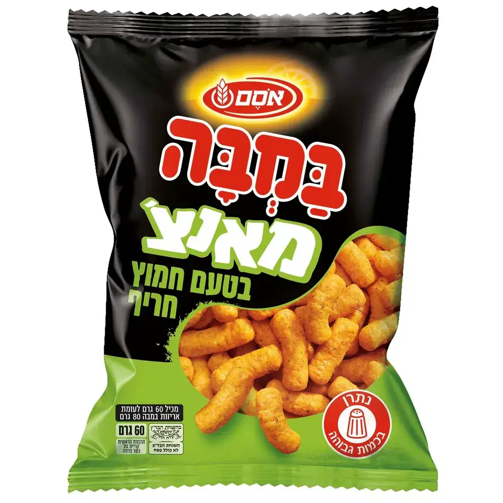 במבה מאנצ' חמוץ חריף 40*60גרם