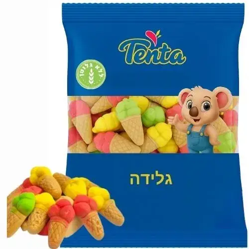 טטו גומי גלידה חלק 500 גרם