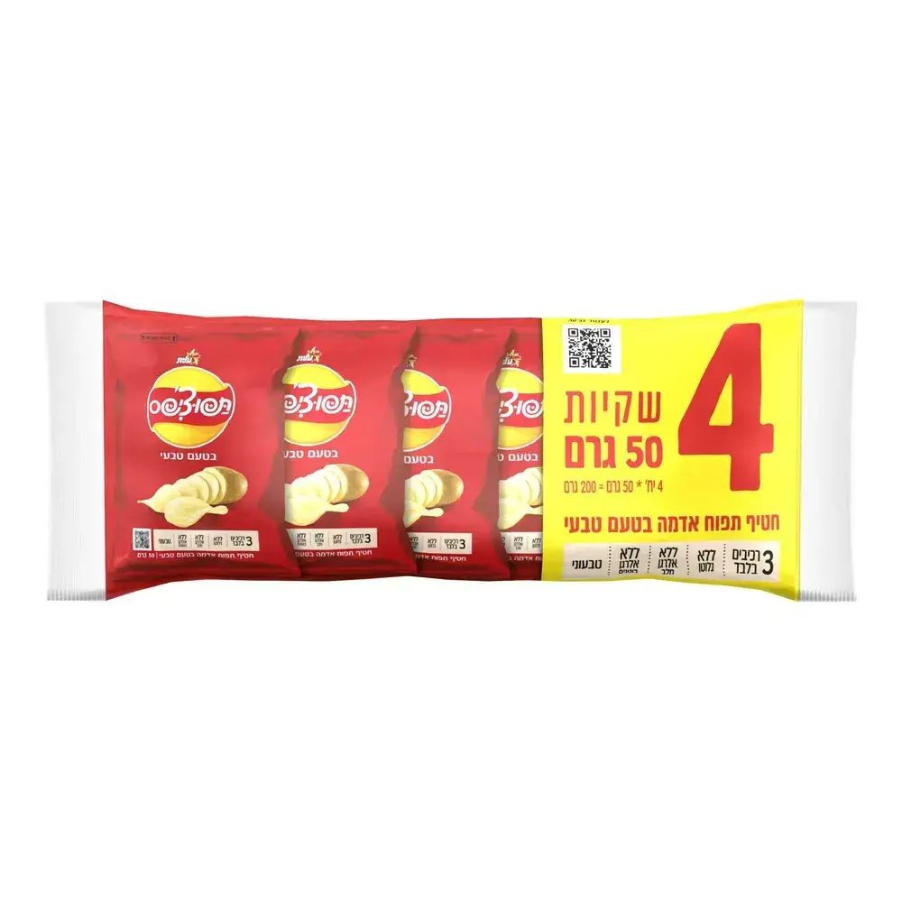 תפוציפס מארז 4*50ג