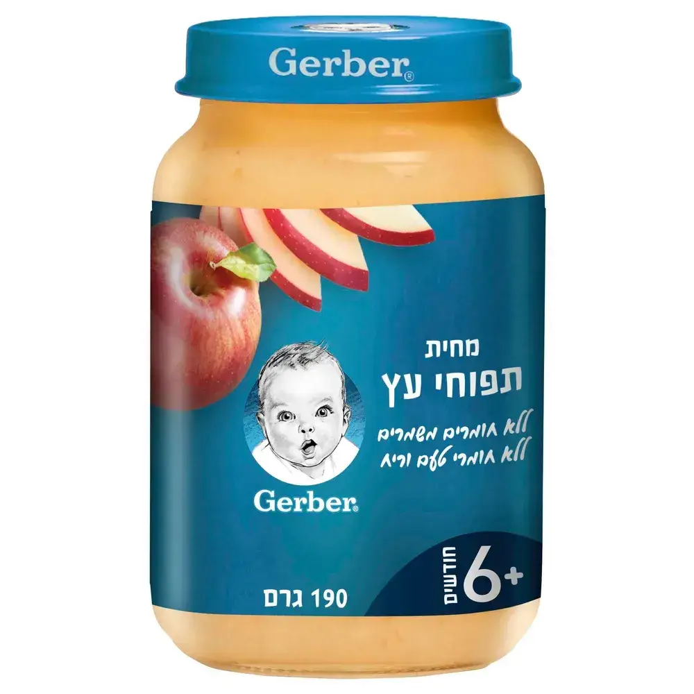 גרבר מחית תפוחי עץ 6*190גרם