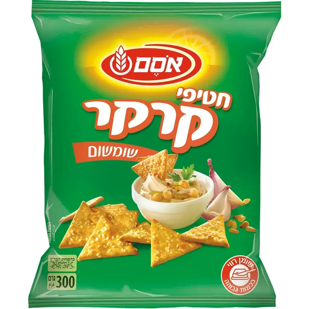 אסם חטיפי קרקר שומשום 12*300גרם