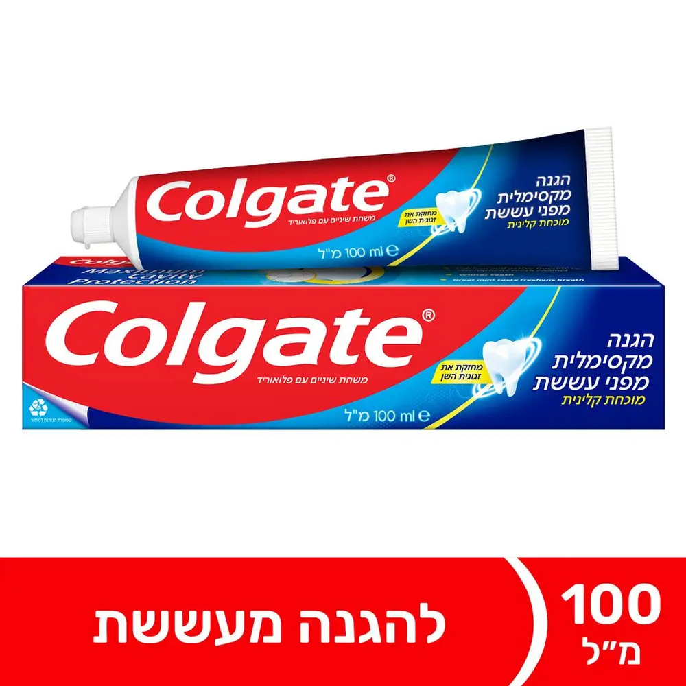 קולגייט אדומה הגנה מקסימלית 100 מל