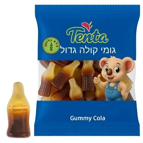 טטו גומי בקבוק קולה גדול חלק 500 גרם