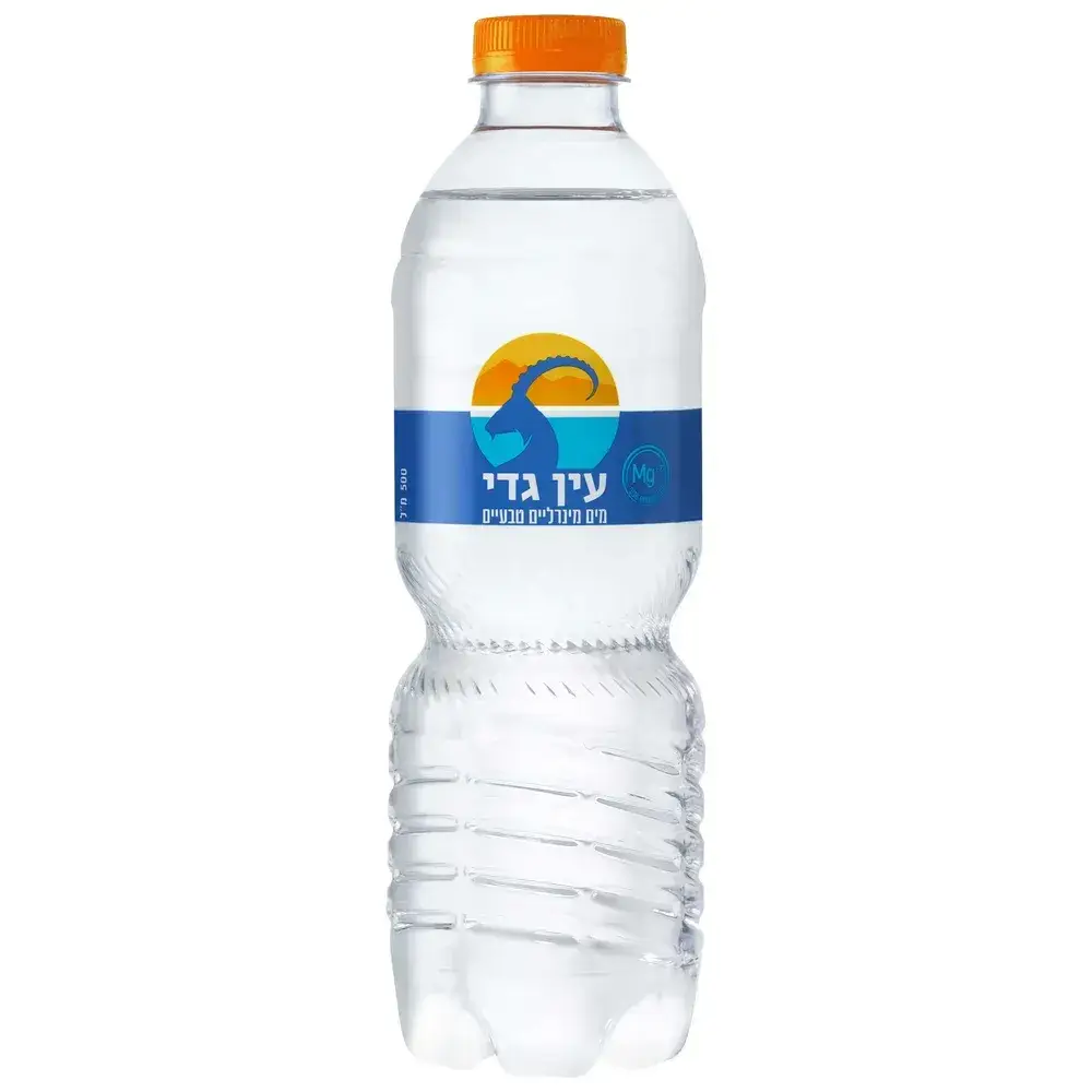 מים מינרליים עין גדי 500 מל פקק שטוח