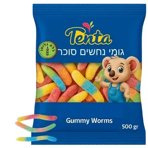 טטו גומי נחש סוכר / חמוץ  500 גרם