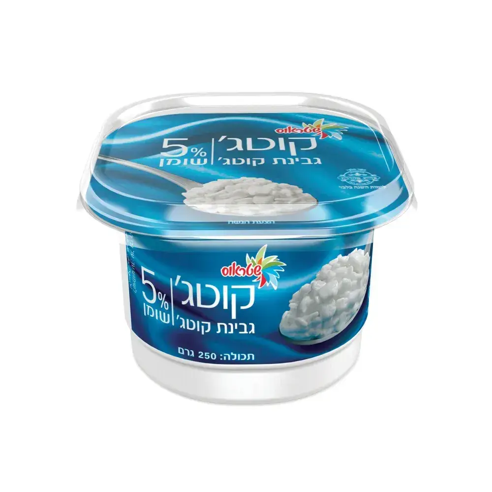 קוטג' 5% עם סידן 250 גר'