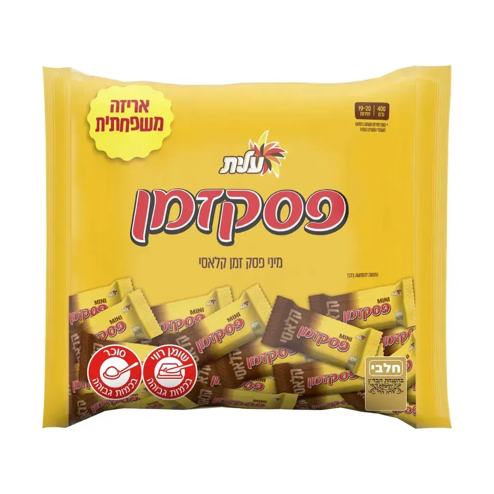 חטיפי מיני פסק זמן שקית 400 גר' מגדים