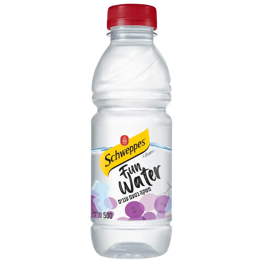 שוופס Fun Water ענבים 0.5 ליטר