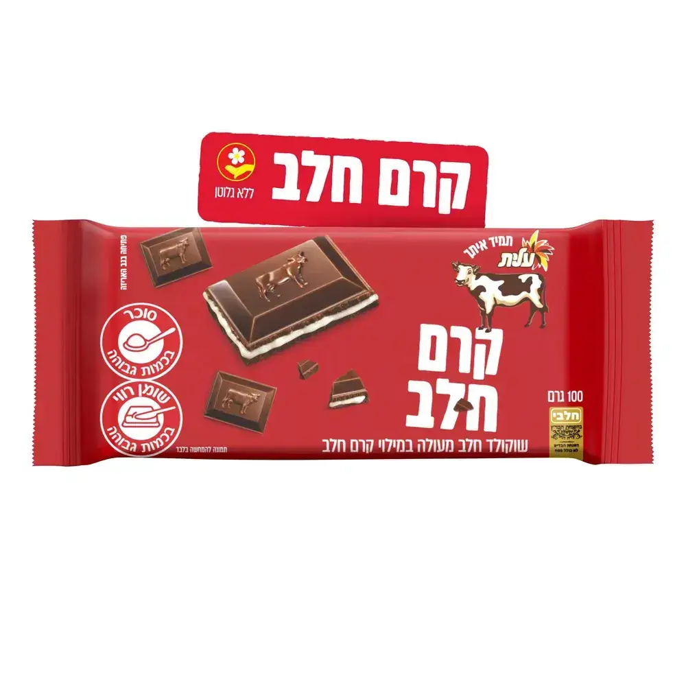 שוקולד פרה קרם חלב 100ג'