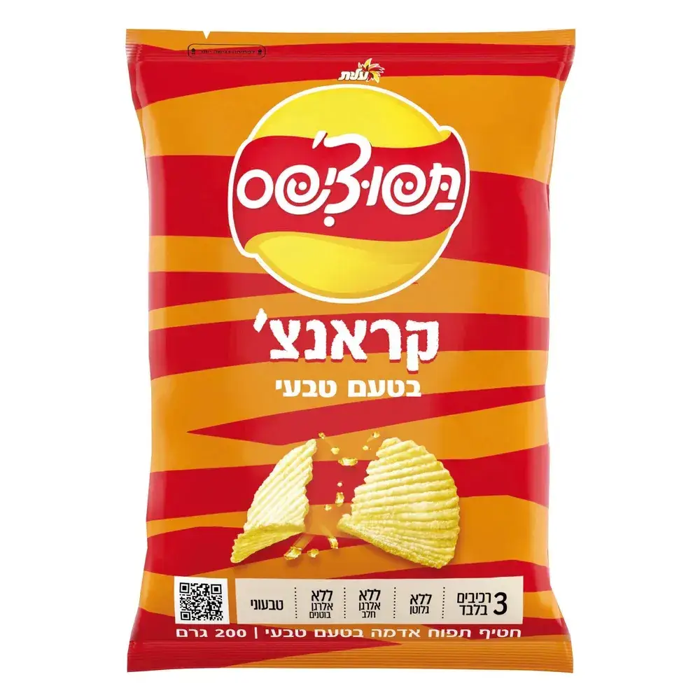 תפוצ`יפס Extra בטעם טבעי 200 גרם