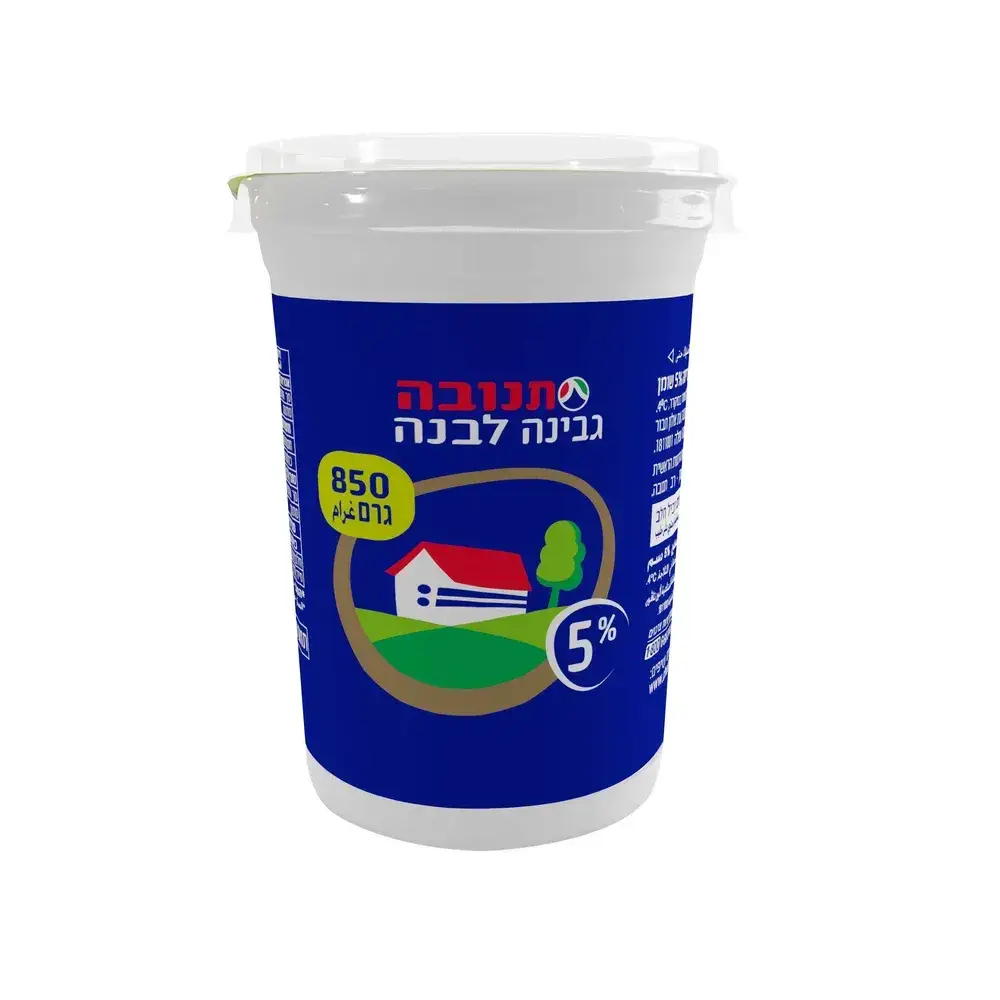 תנובה גבינה לבנה מהדרין 5% 850 גר'