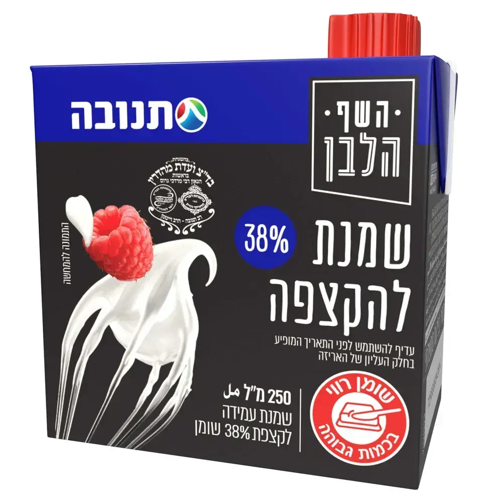 שמנת מתוקה 38% 250 מל תנובה
