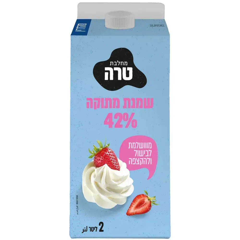 שמנת מתוקה 42% 2 ליטר