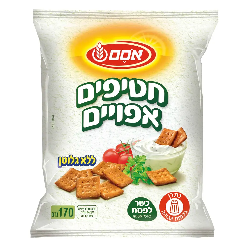 אסם חטיפי קרקר כלפ 12*170גרם-חדש
