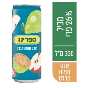 ספרינג נקטר אגס תפוח סברס 330 מ"ל 2