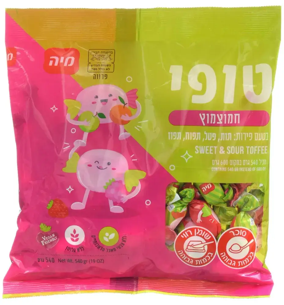 טופי חמצמוץ 600 גרם מיה