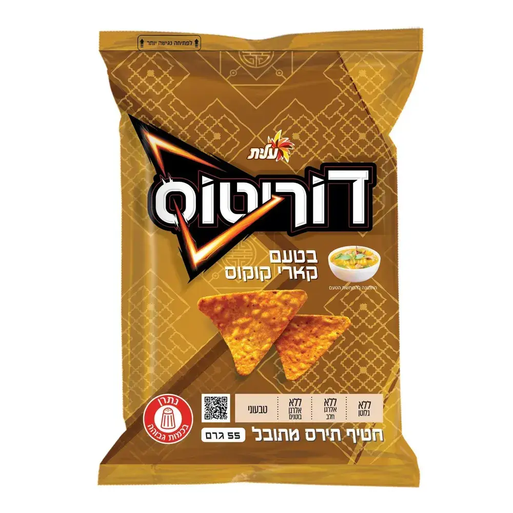 דוריטוס קארי קוקוס 55 גר 48 יח
