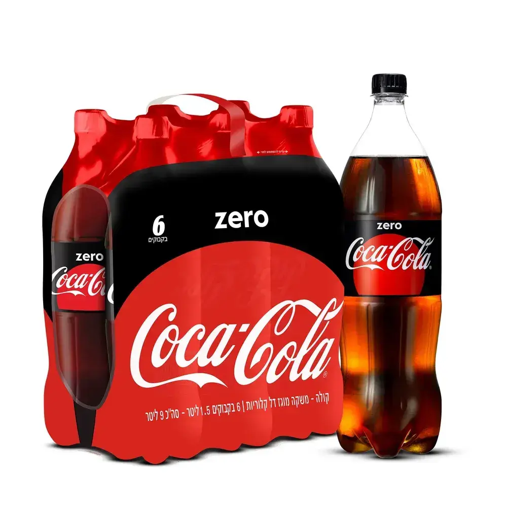 קולה ZERO שישיות 1.5 ליטר פיקדון