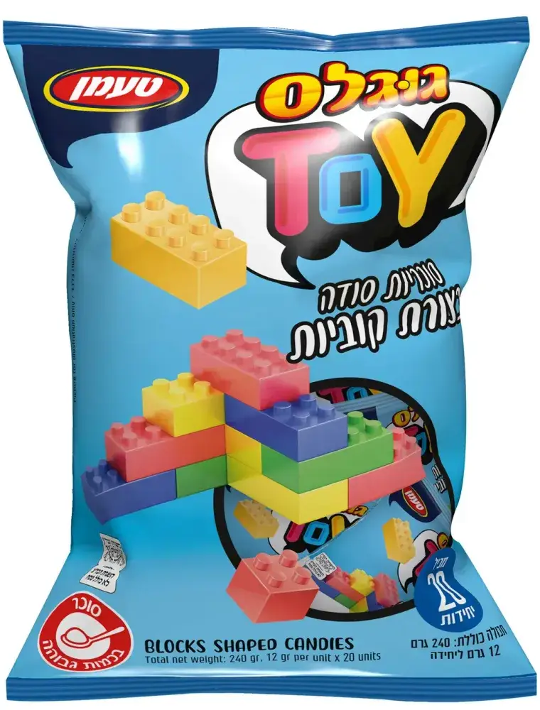 סוכריות סודה בצורת לגו