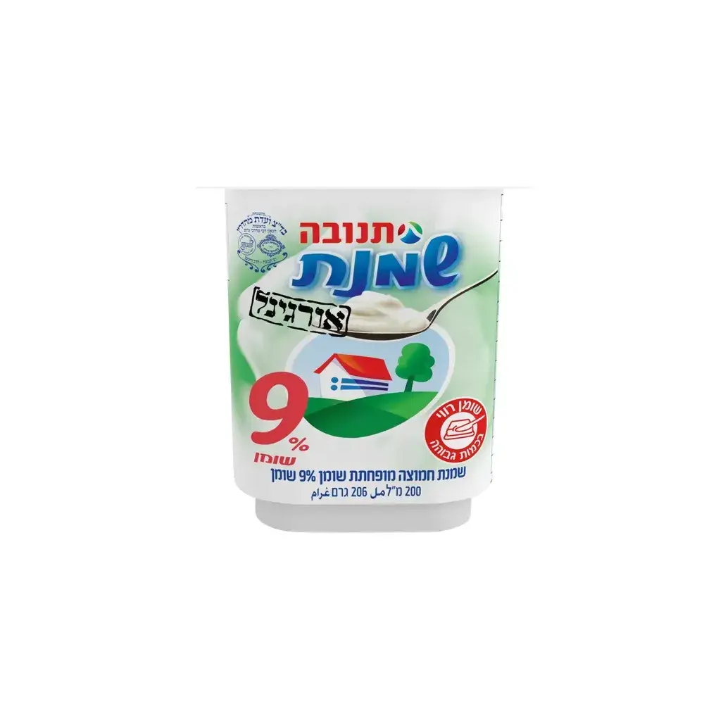 שמנת חמוצה 9% 200 מל תנובה