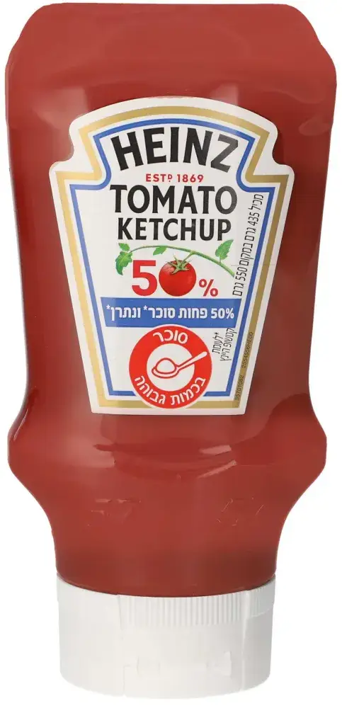 קטשופ היינץ 50/50 435 גרם