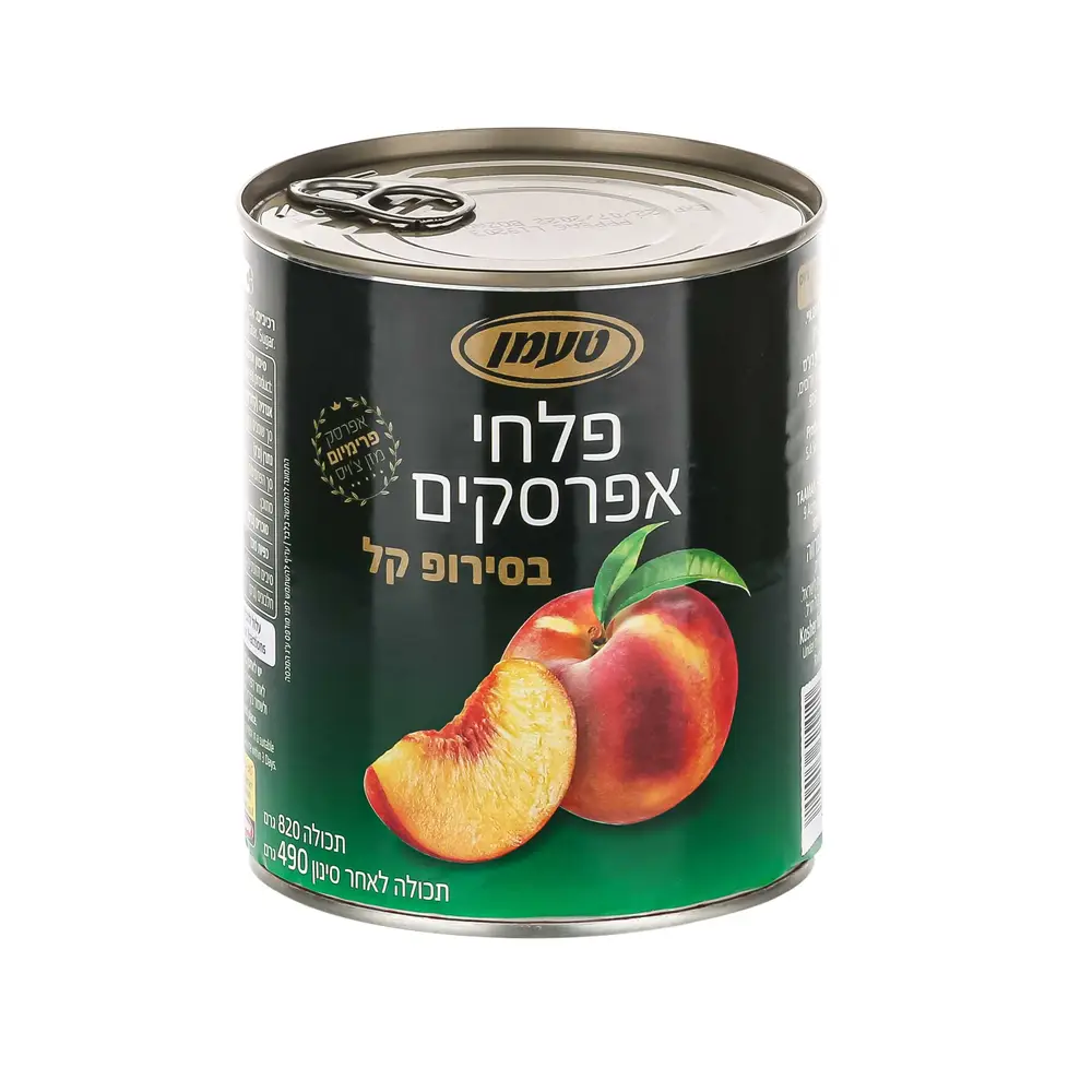טעמן פלחי אפרסק צויס בסירופ 820גר