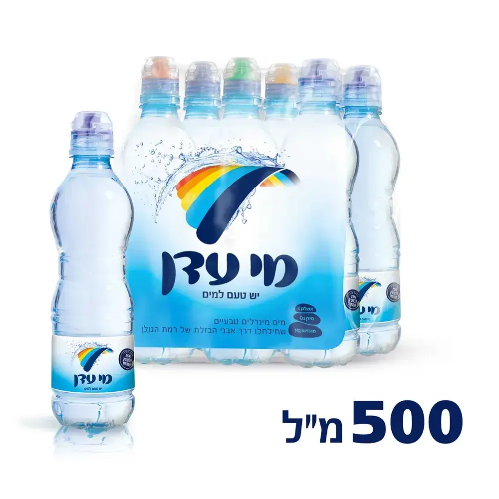 מי עדן 0.5 ליטר פקק ספורט שישייה