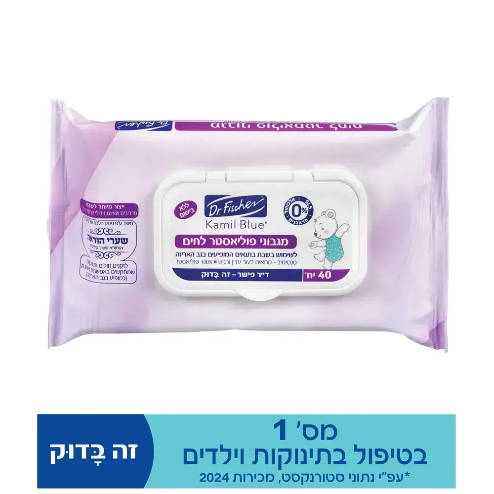 קמיל בלו מגבוני שבת 100% פוליאסטר 40 יח