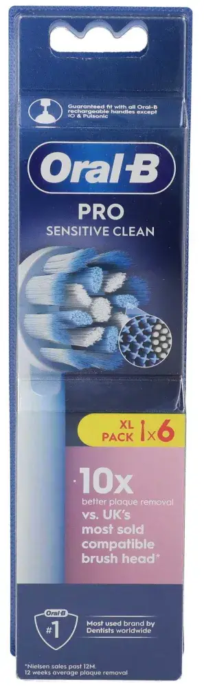 אורל בי ראש חשמלי סנסטיב  6 יח'