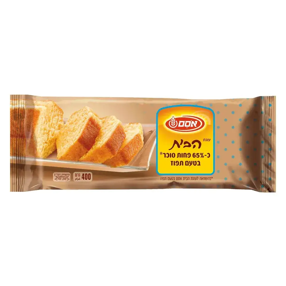 הבית עוגת תפוז מופחתת סוכר 8*400גרם
