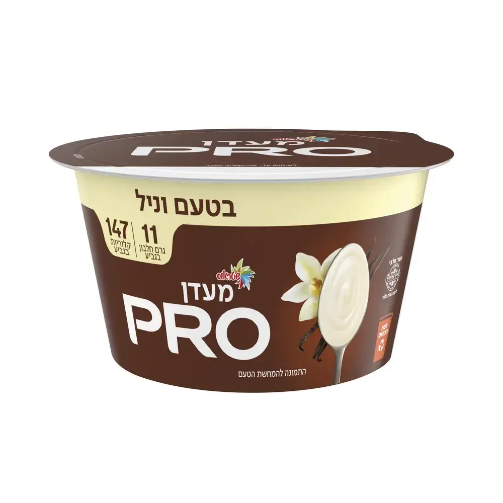 מעדן חלב בטעם וניל מעושר בחלבון