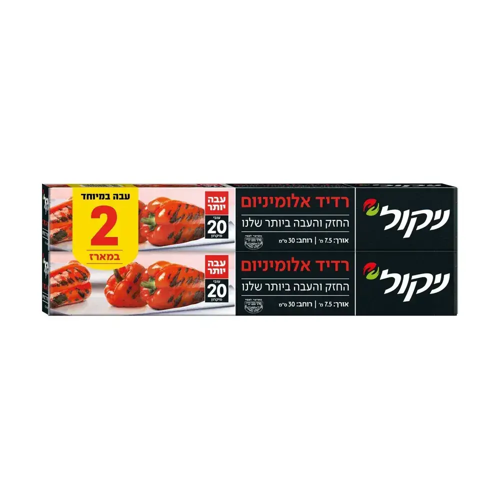 ניקול רדיד אלומ' עבה זוגי 30X7.5מ'