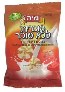 סוכריות ללא סוכר בטעם ריבת חלב 80 גר'