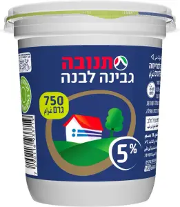 גבינה לבנה 5% תנובה 750 גר'