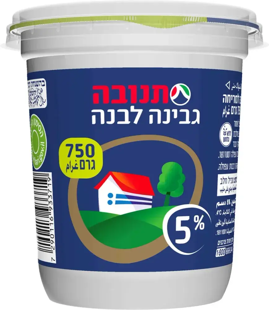 גבינה לבנה 5% תנובה 750 גר'